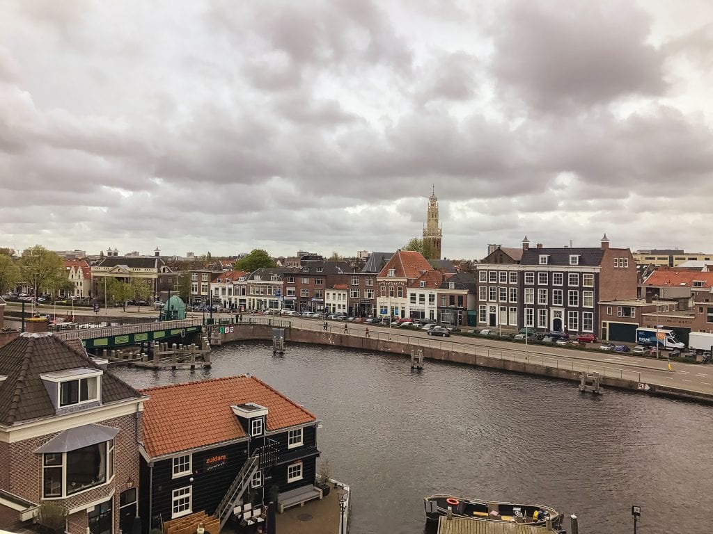 Haarlem from the viewing platform at de Adriaan Windmill