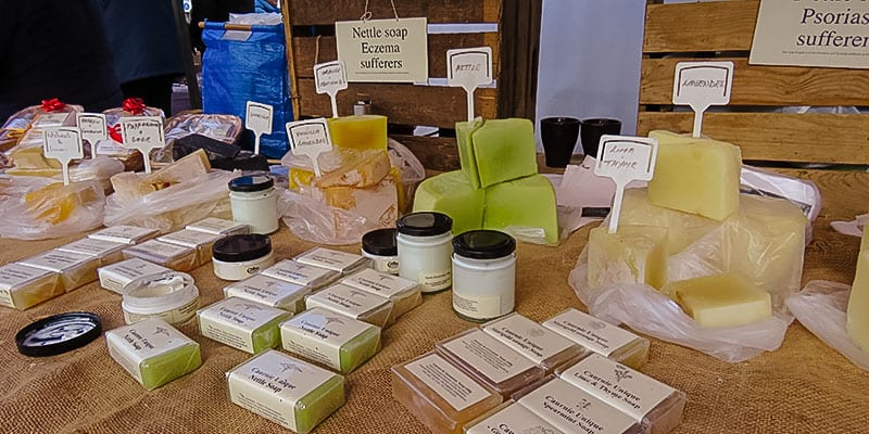 Caurnie Soaperie at Kelso Market