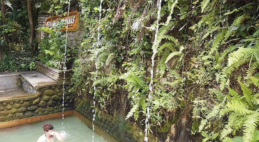 The Pool Shower at Air Panas Banjar