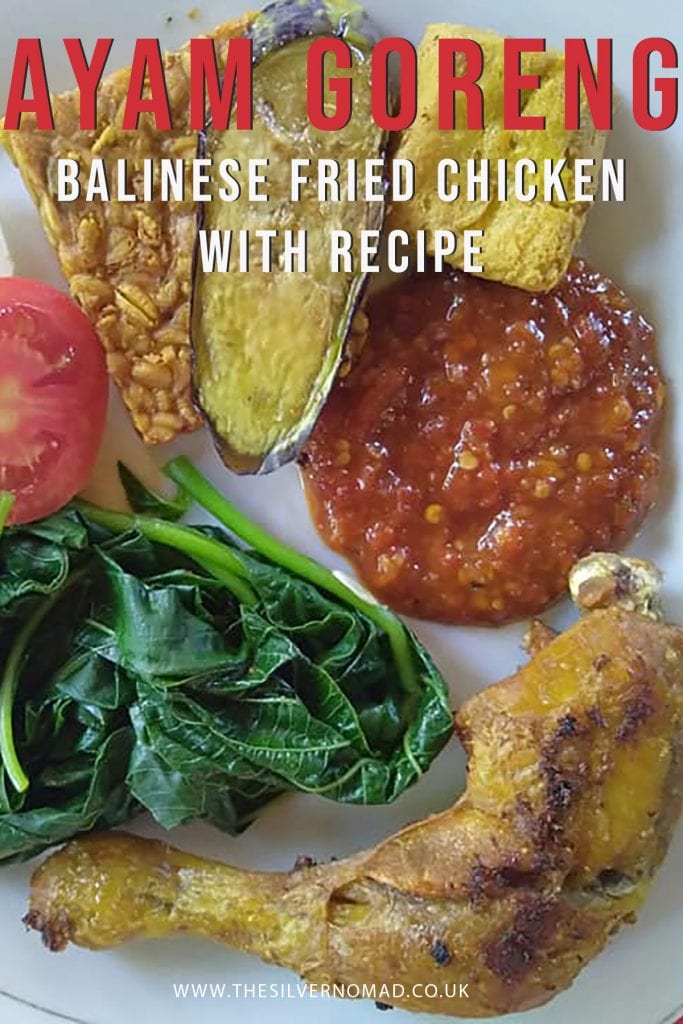 How to make Ayam Goreng, Balinese fried chicken