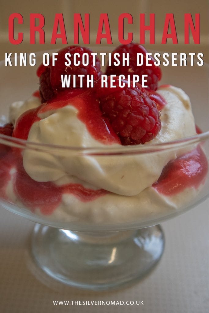 Indulge in Cranachan, a delicious creamy Scottish dessert combining cream, oats, raspberries, honey and whisky. Rich, but light and definitely moreish! #cranachan #scottishfood #desserts #whisky #scottishrecipe
