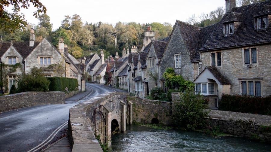 bridge over the river in Castle Coombe