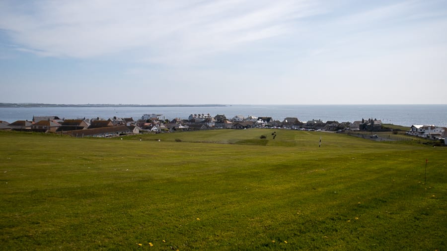Port St Mary Golf Course with views down to the sea beyond