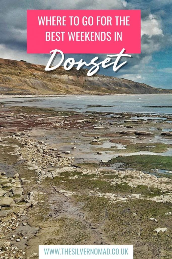 cove with sea and the words Where to go for the best weekends in Dorset superimposed