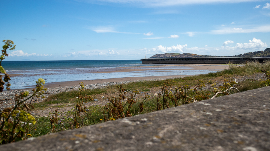 Ramsey Beach with the pier in the background