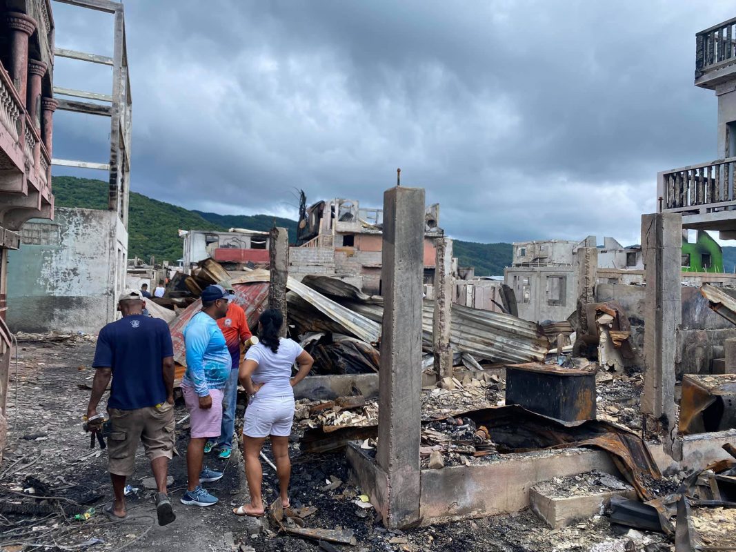 The devastation on Bonnacca Guanaja