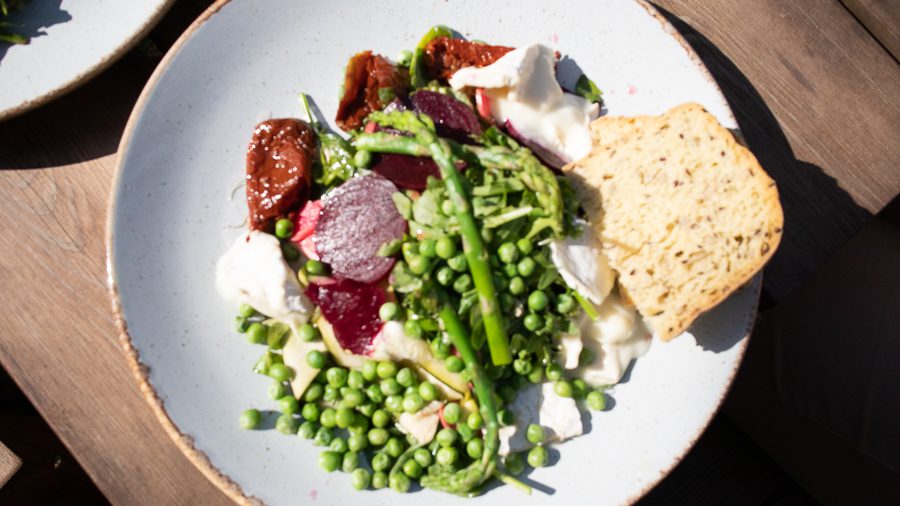 fresh salad at the Sign of the Angel