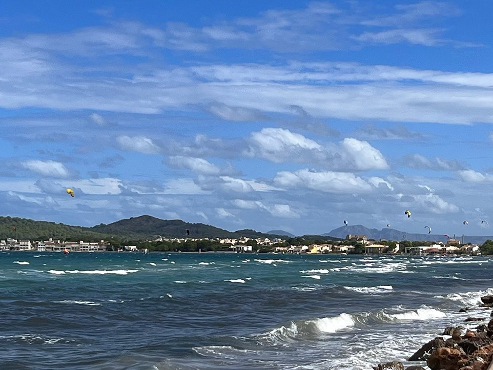 Kite surfers at Alcudia