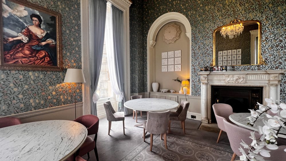 The elegant Brasserie32 restaurant at Heythrop Park