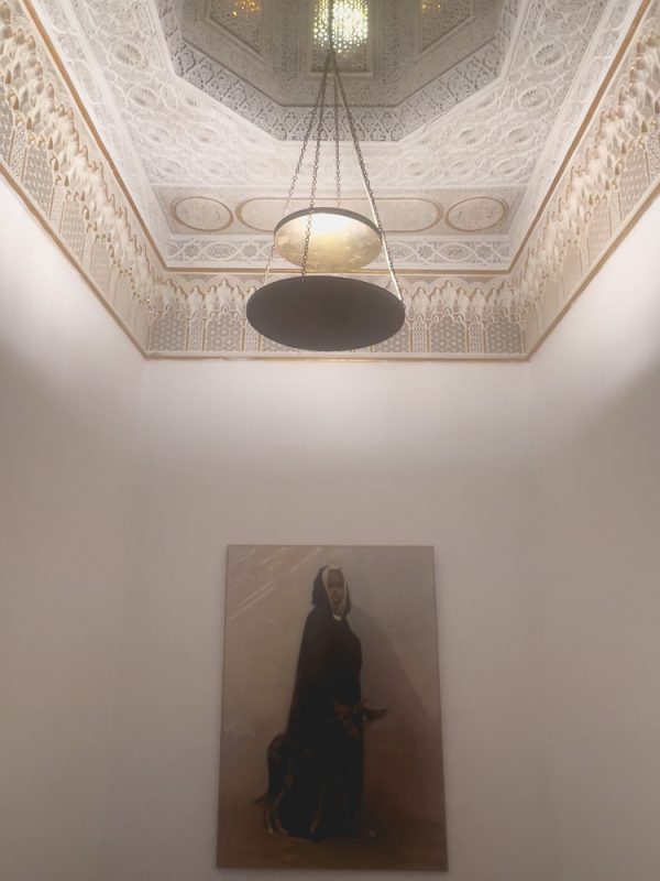 Staircase with painting at d'Erlanger Palace