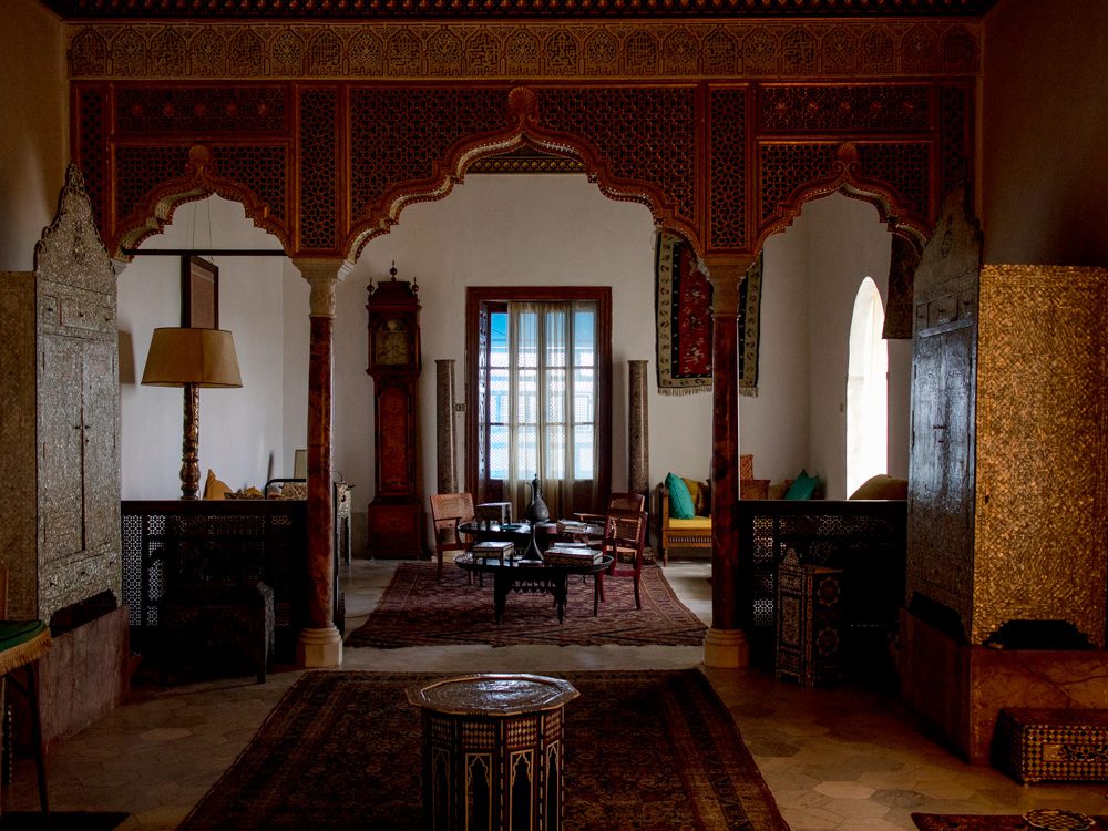 One of the ornate screens in the d'Erlanger Palace