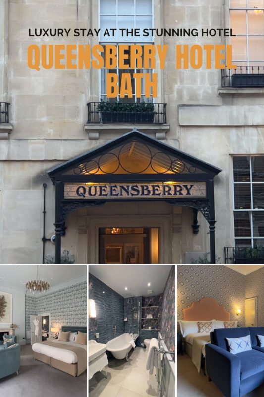 Luxury Stay at the Queensberry Hotel with images of the hotel and rooms
