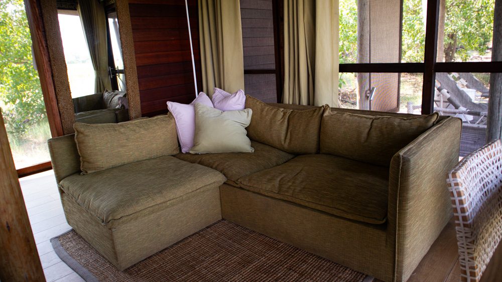 olive green corner sofa