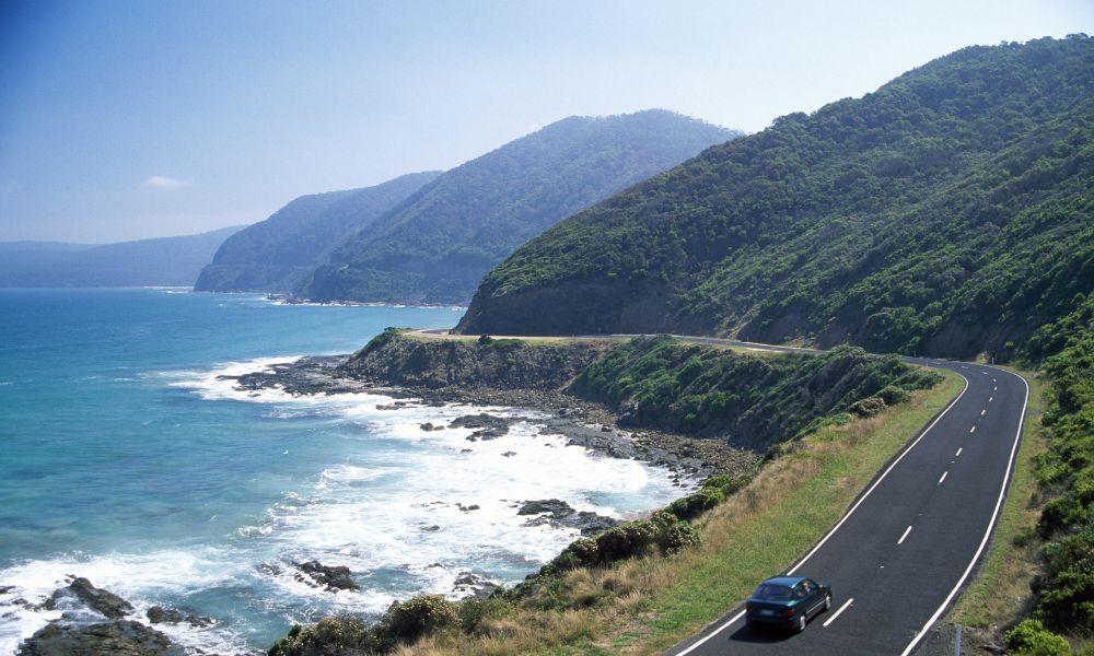 driving along coastal roads