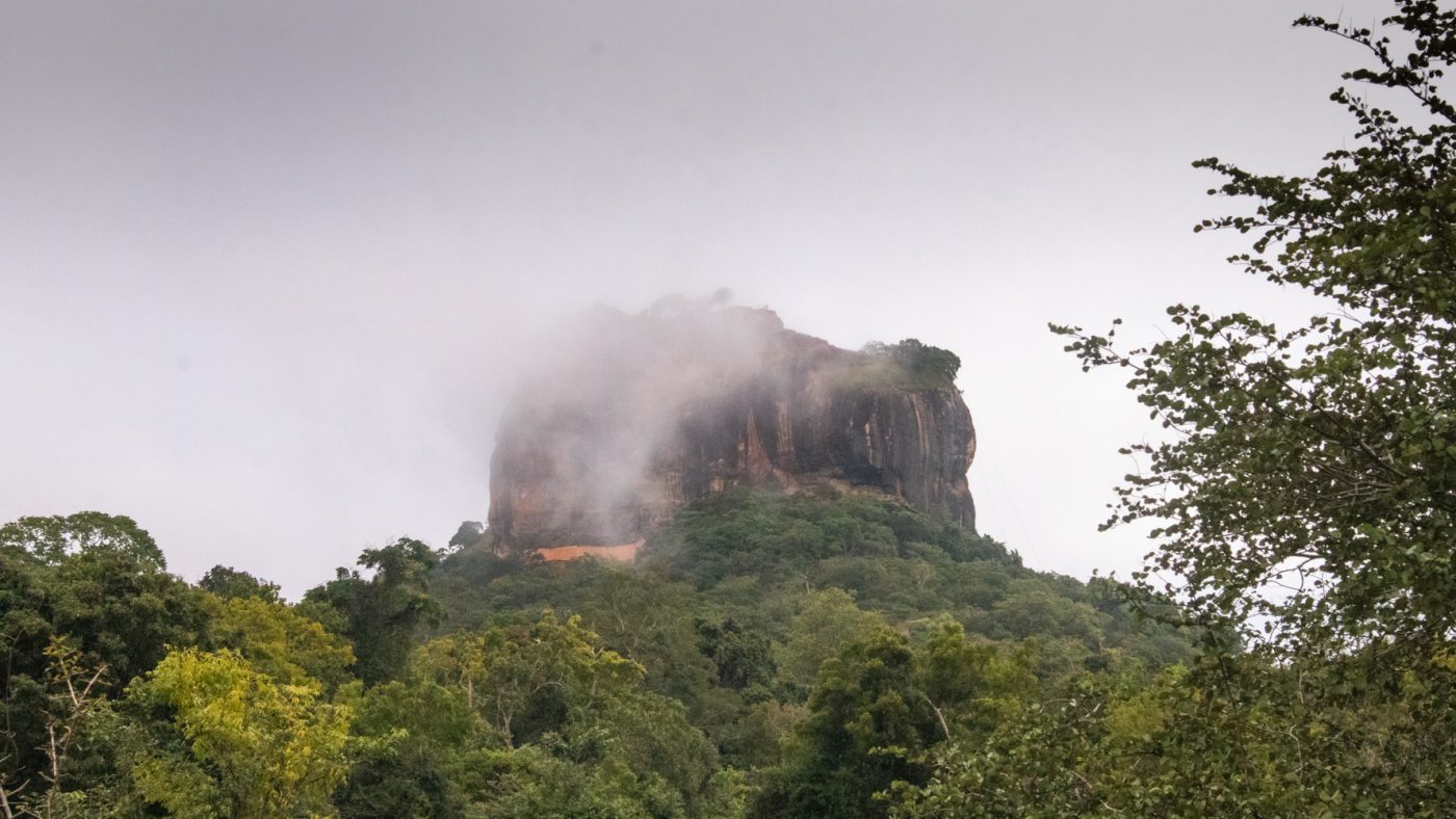 Lion Rock, Sigiriya covered in mist