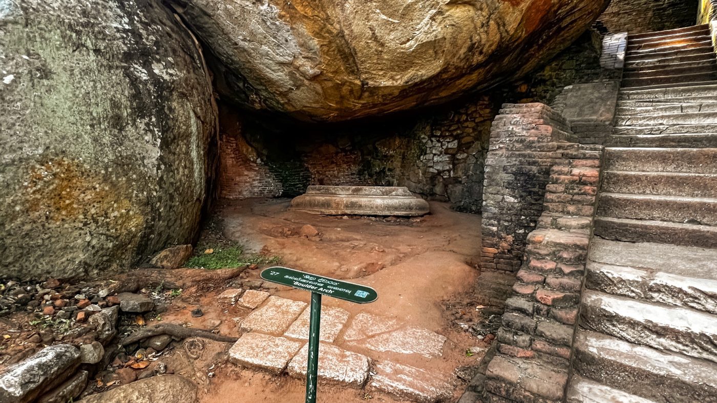 The monks seat near the Boulder Arch
