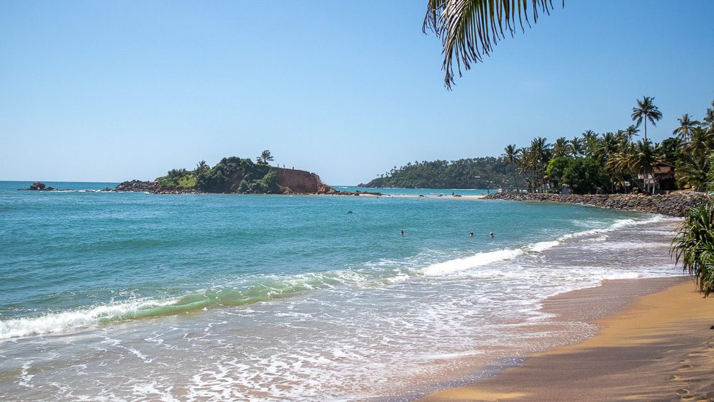 Mirissa Beach on the southern coast
