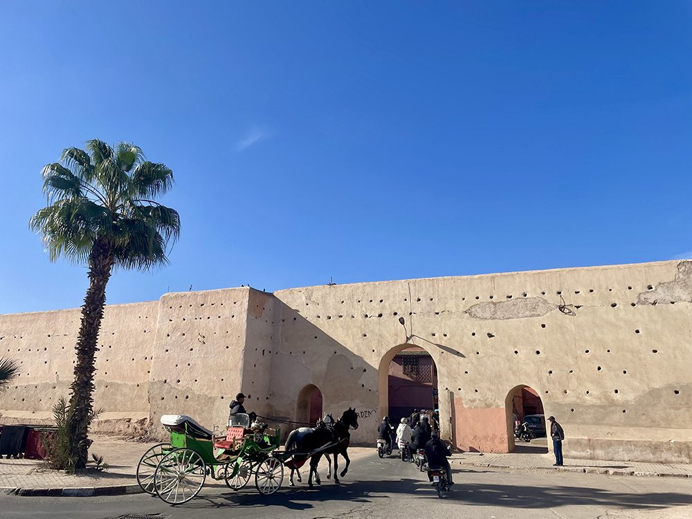 Marrakesh city walls - one of the places to visit in Morocco