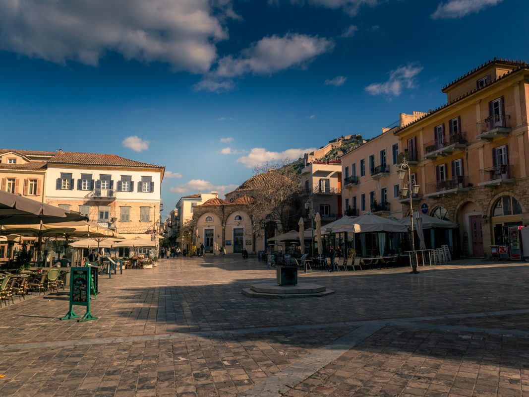 Napfoli Square one of the day trips from Loutraki