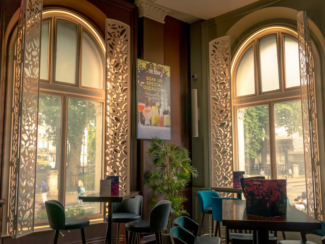 The Soak with elegant arched window