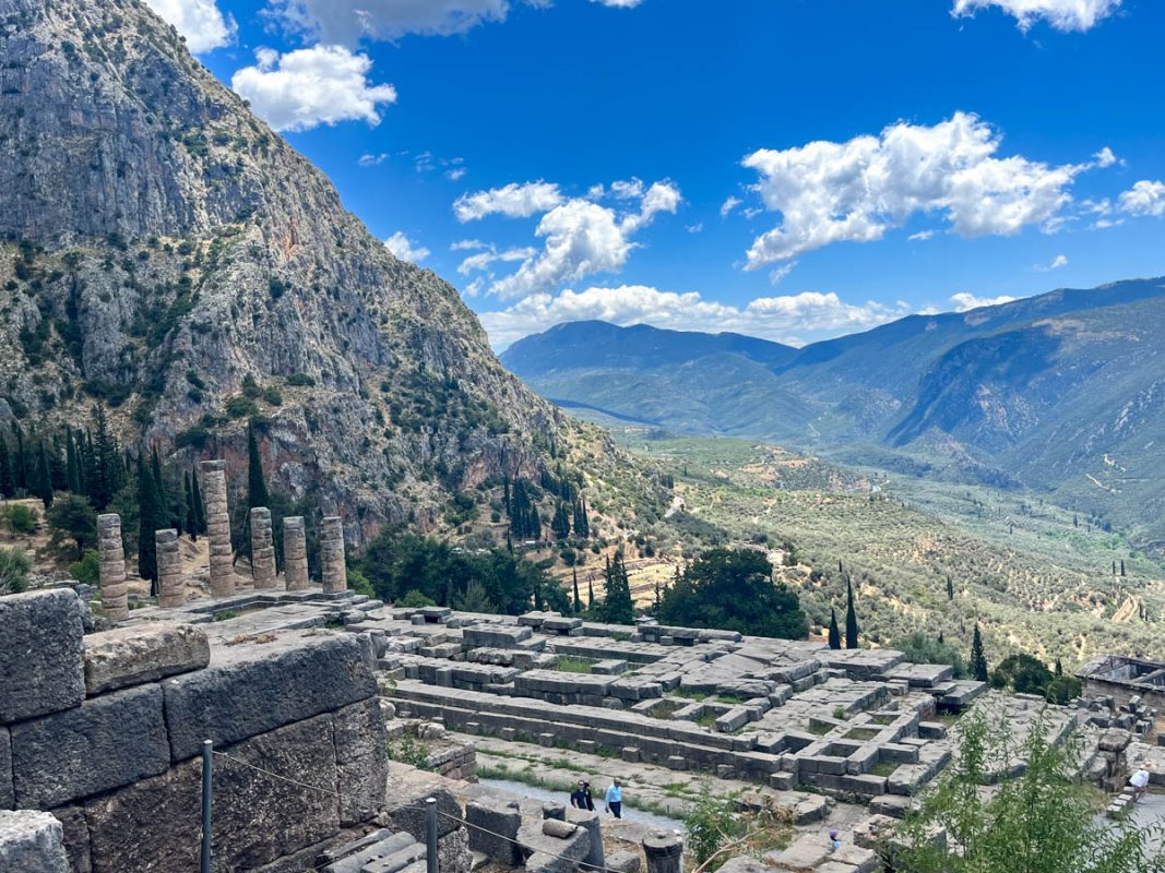 The ruins of Delphi