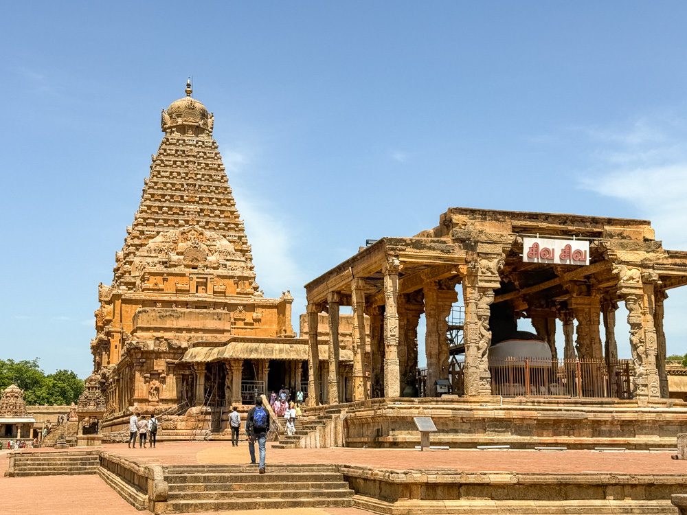 Brihadeeswarar Temple showing the main temple in the background
